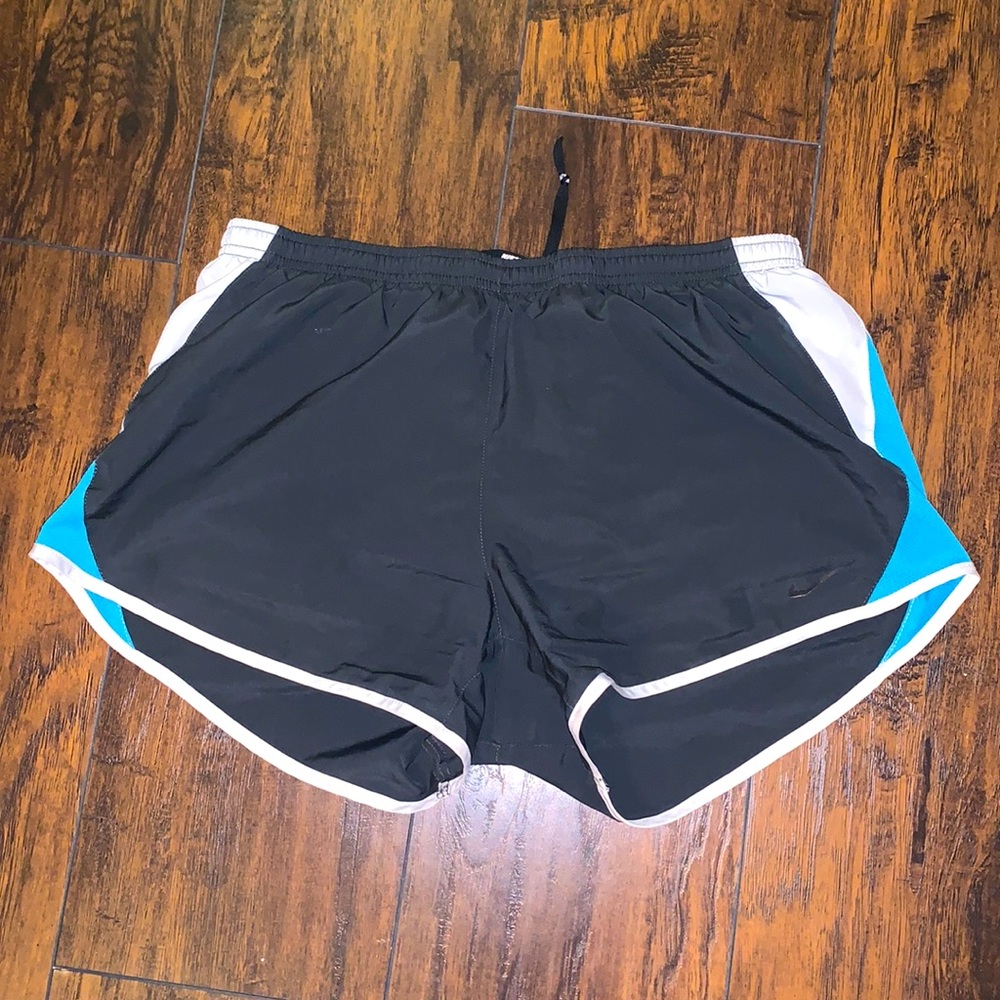Grey and Blue Nike Running Shorts